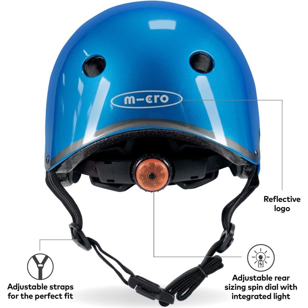 Micro Scooter Kids Helmet - Blue Deluxe Size Small 51-54cm