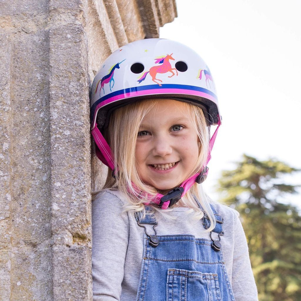 Micro Scooter Kids Helmet - Unicorn Deluxe Patterned Size Small 51-54cm