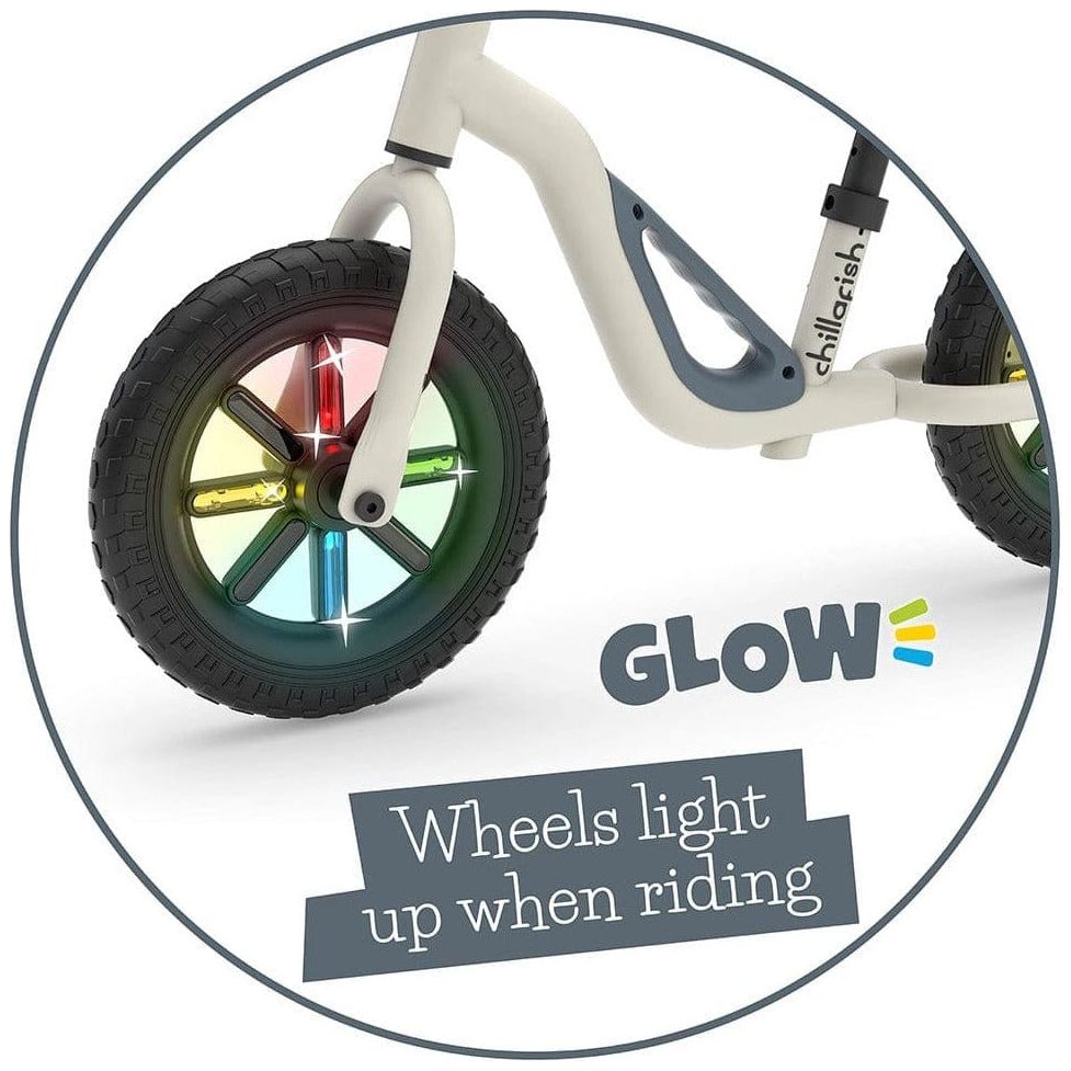 Chillafish Charlie Glow Balance Bike 18M-4Y light up wheels