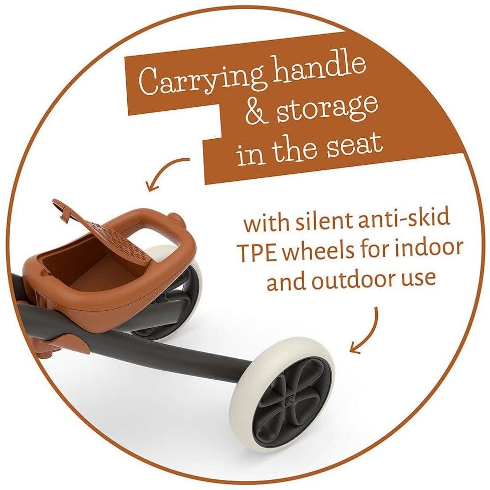 Chillafish Quadie 2 with Basket age 1-3 Years in Black with seat storage and carrying handle