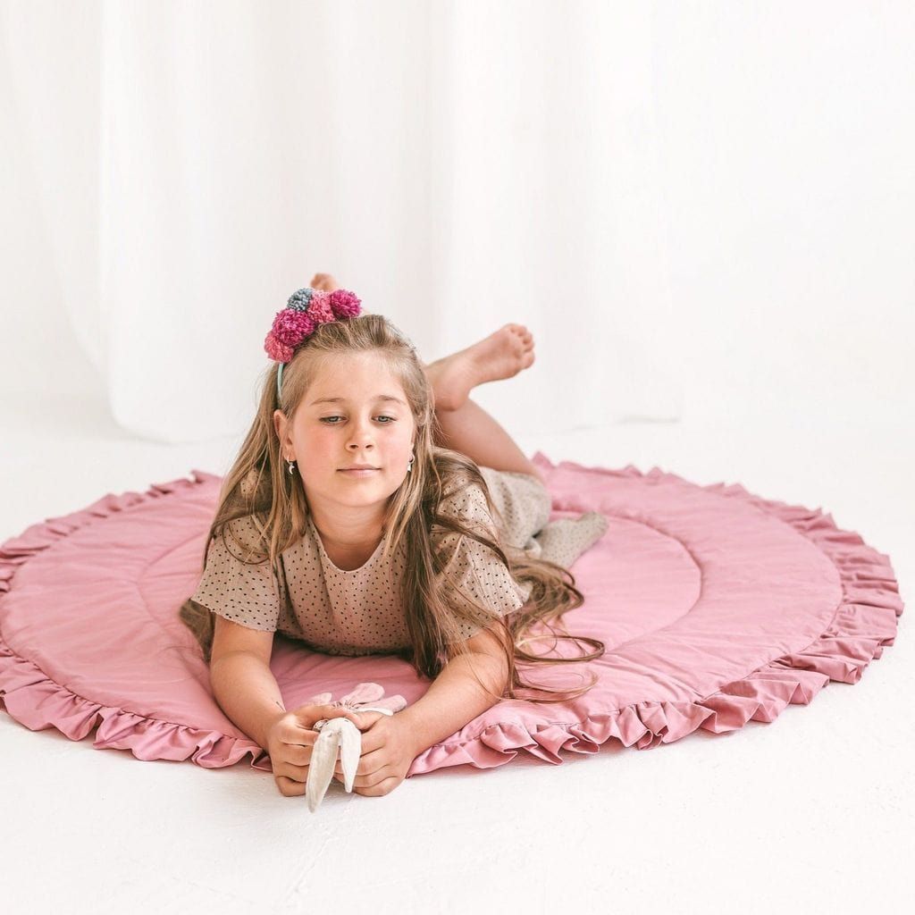 MINICAMP Kids Playmat With Ruffles in Rose - The Online Toy Shop4