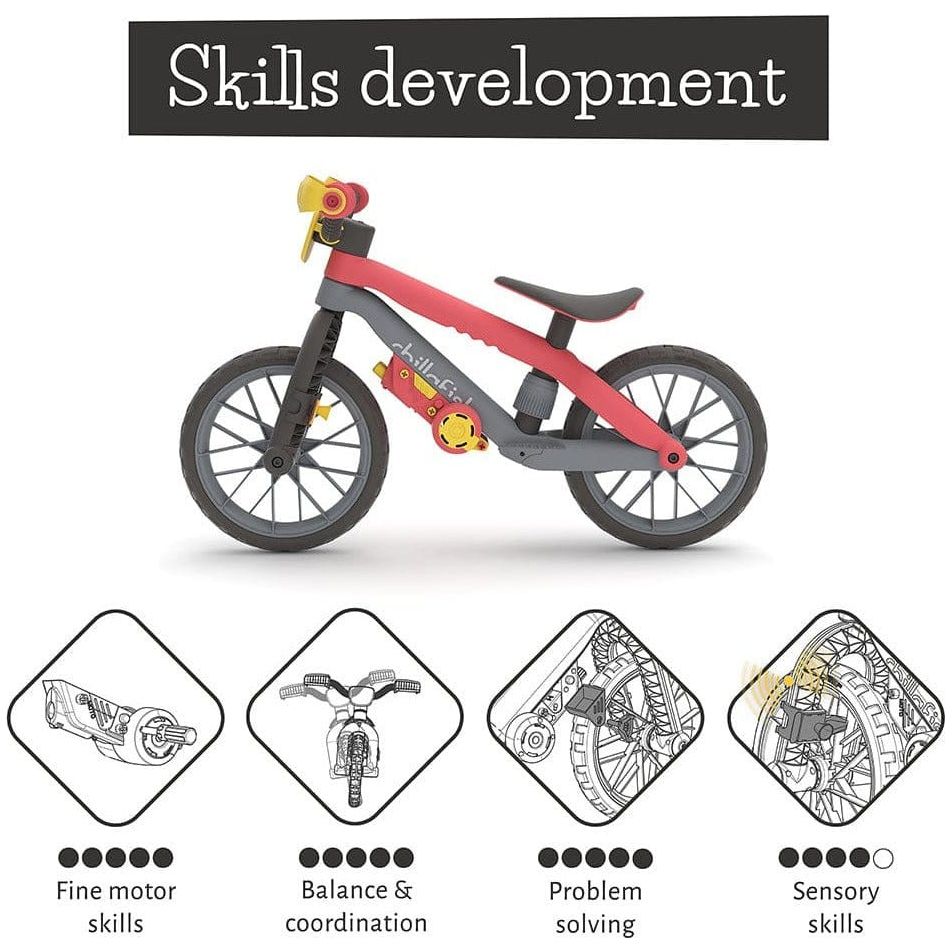 Chillafish Bmxie Moto Bike 2-5 Years in Red skills development information