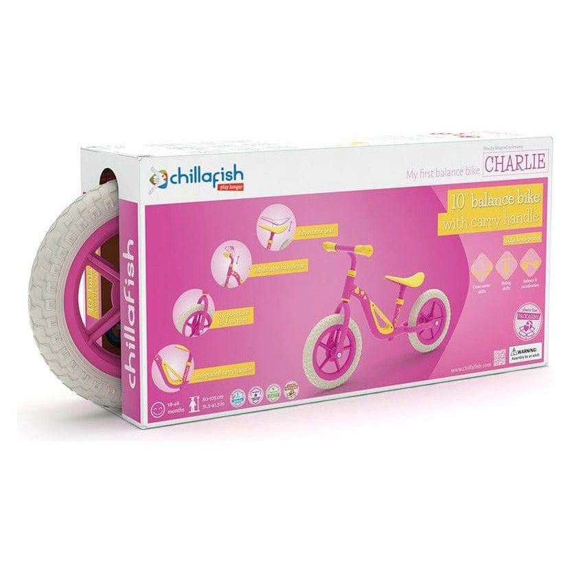 Chillafish Charlie Balance Bike 18M-4Y in Pink in box