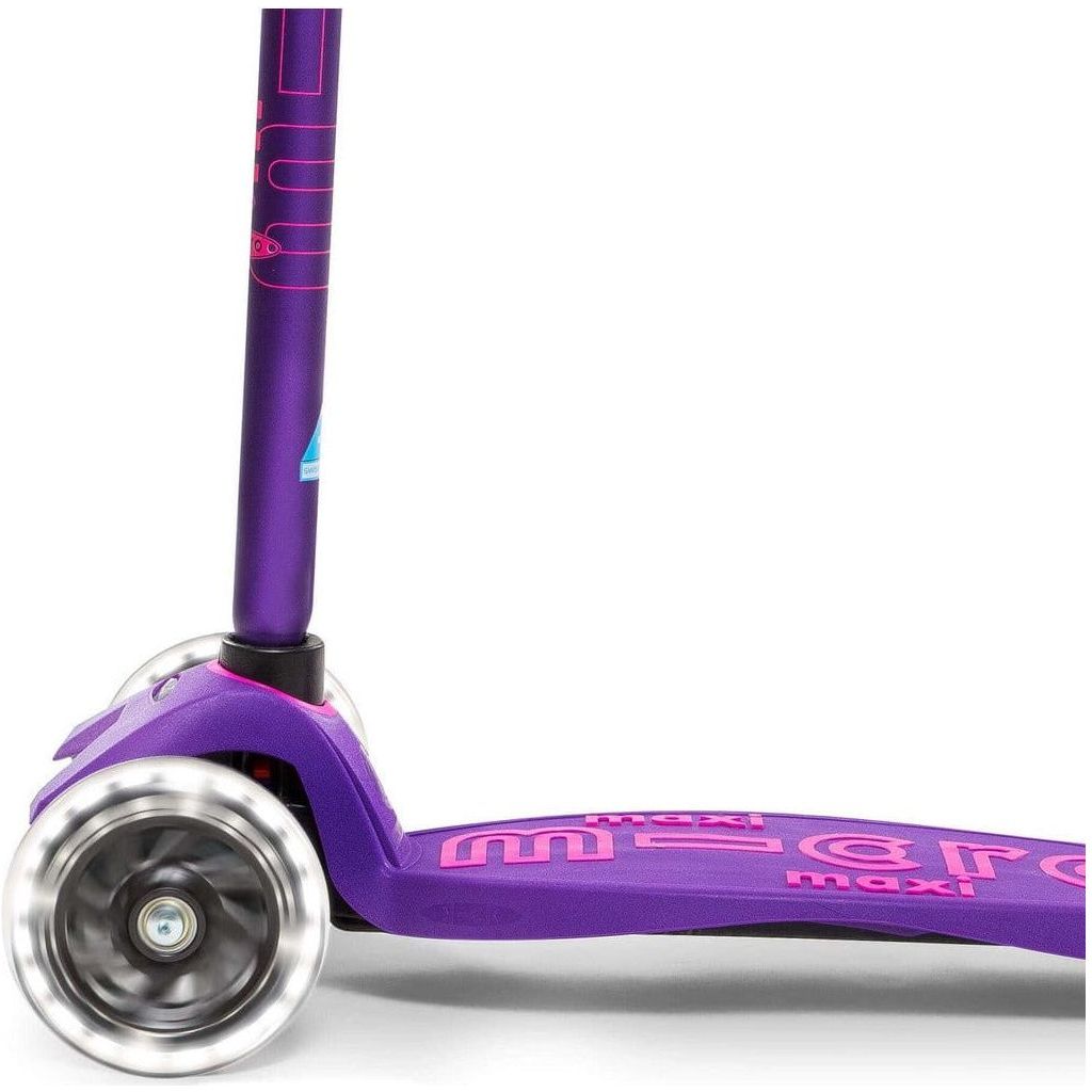 Micro Scooter Maxi Deluxe LED - Purple wheels