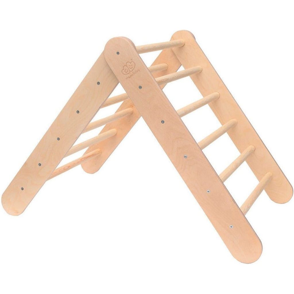 Montessori Wooden Climbing Triangle - Natural Wood open