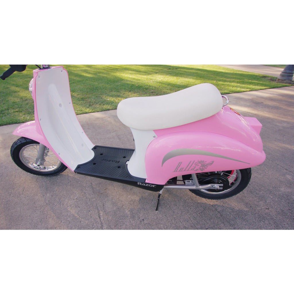 Razor Bella Pocket Mod 24Volt Scooter- Pink side with grahics