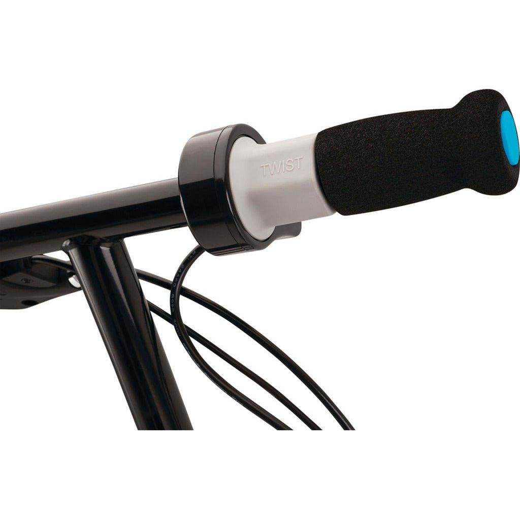 Razor Power Core E100 24 Volt Scooter - Blue throttle close up