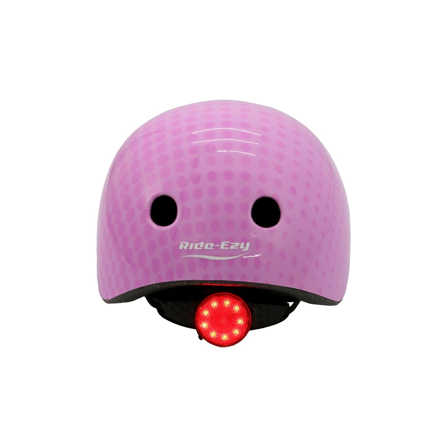 Ride-Ezy Hector 48-53cms Kids Helmet - Blossom rear with safety light