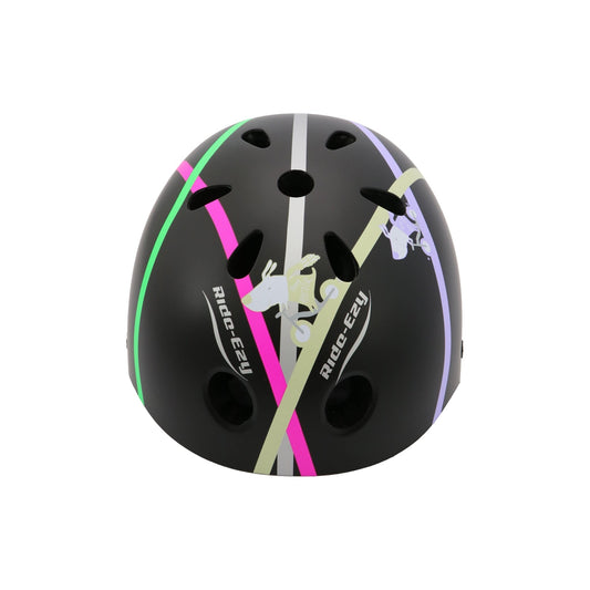 Ride-Ezy Hector 54-57cms Kids Helmet - Black front