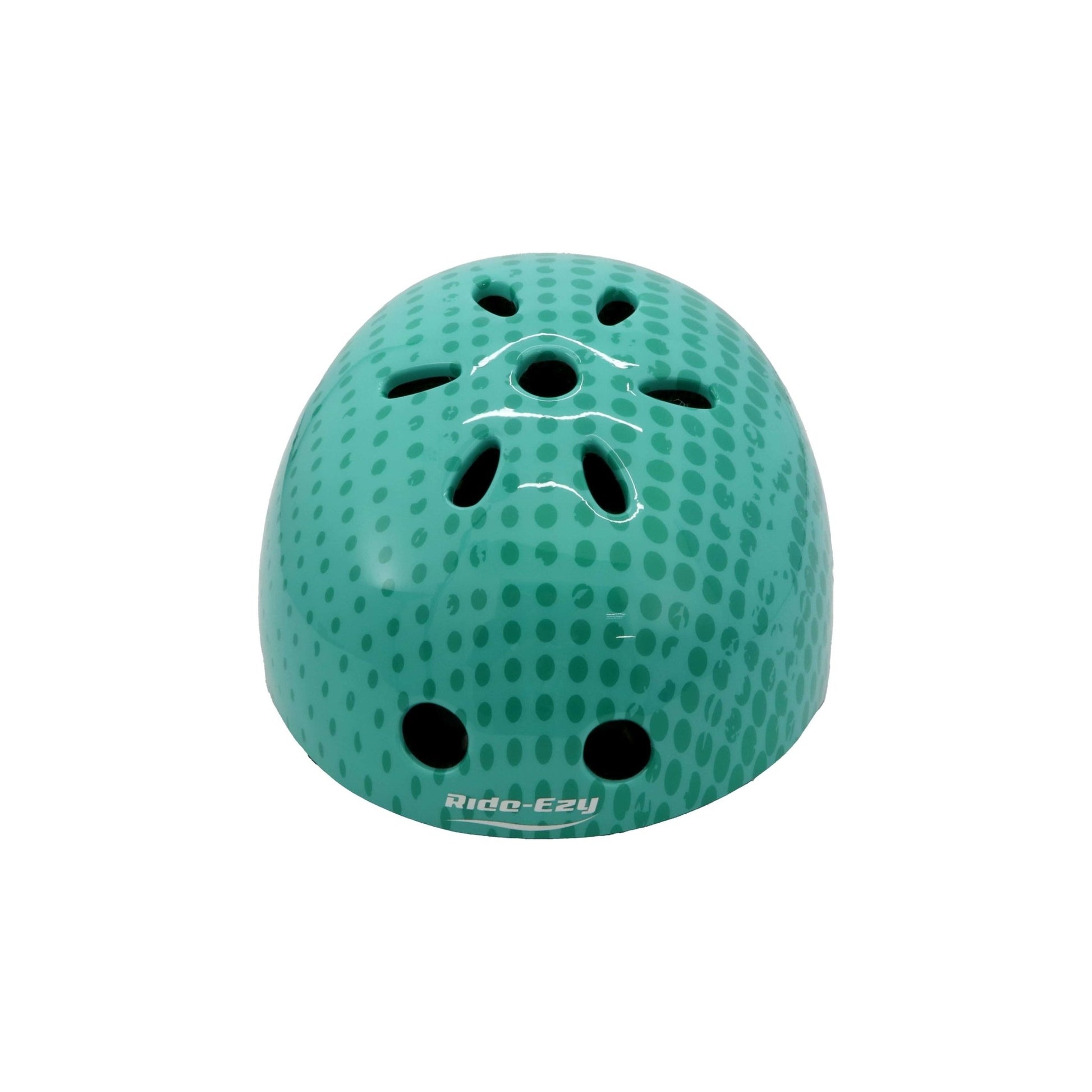 Ride-Ezy Hector 48-53cms Kids Helmet - Woodland Green front close up