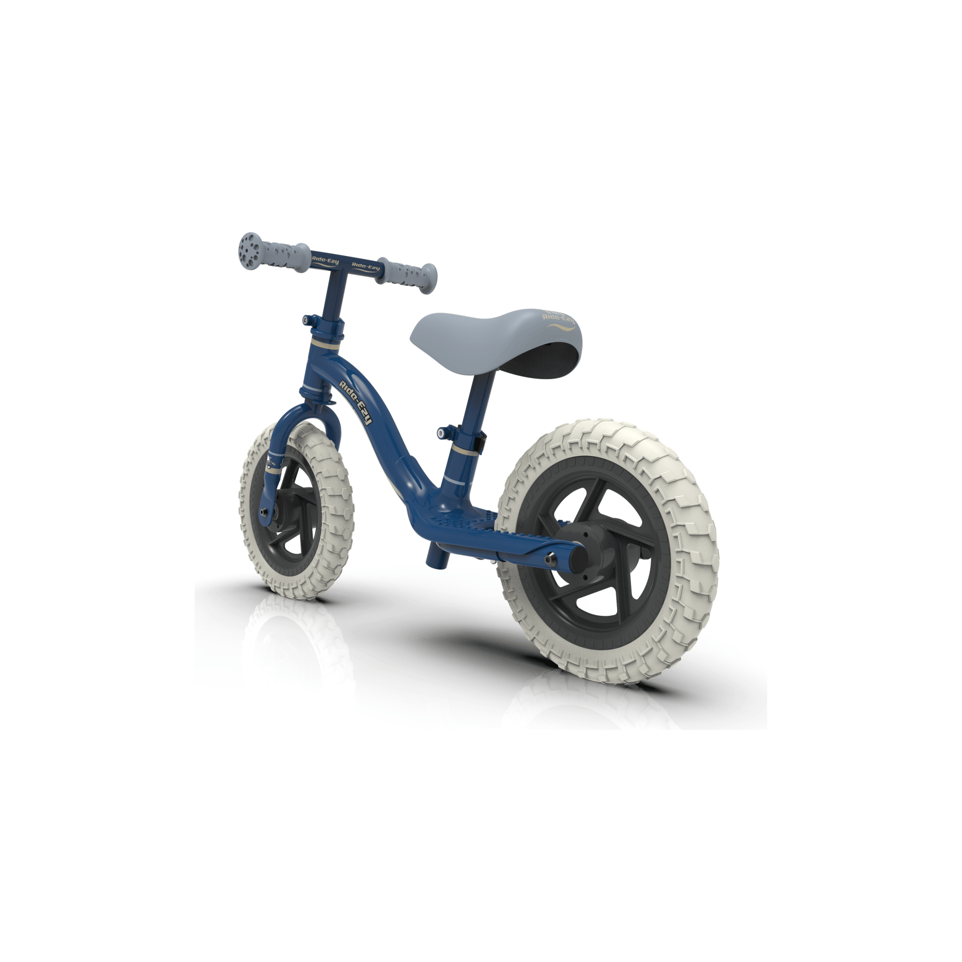 Ride-Ezy Go Balance Bike - Blue & Silver rear left