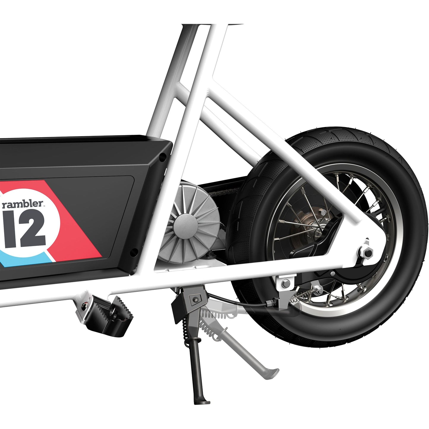 Razor Rambler 12 Volt Electric Ride On Motorbike kickstand