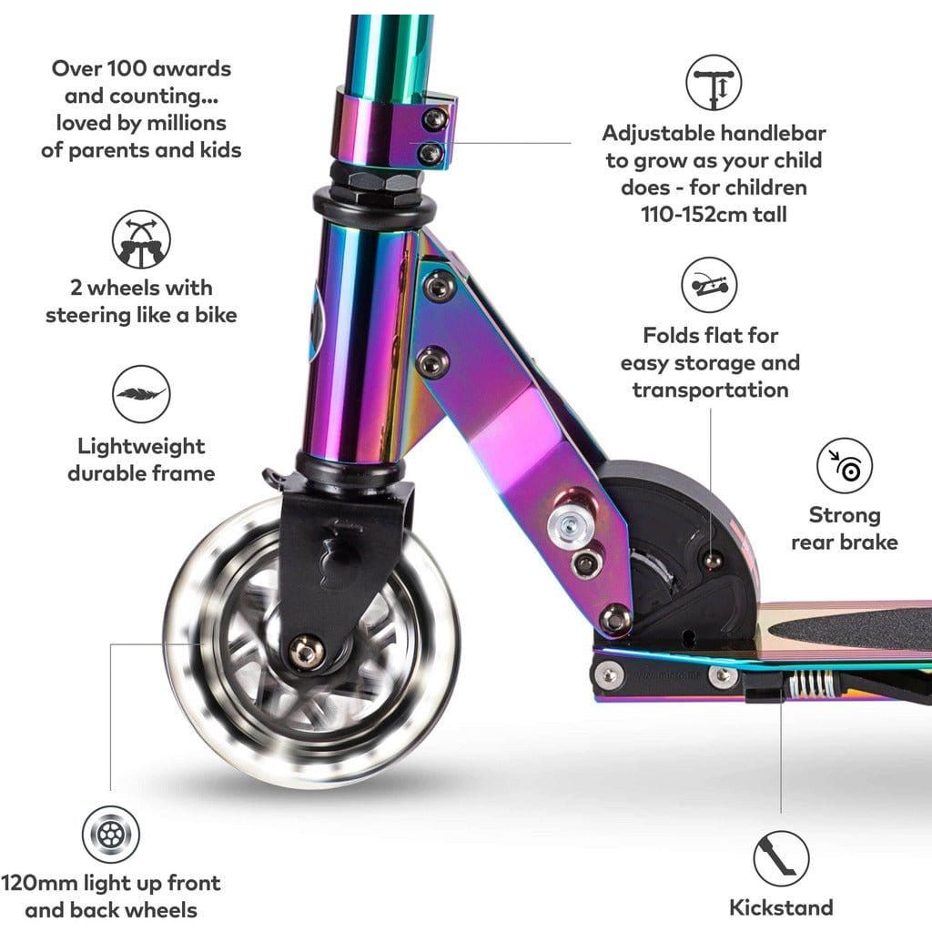 Micro Scooter Sprite LED - Neochrome features