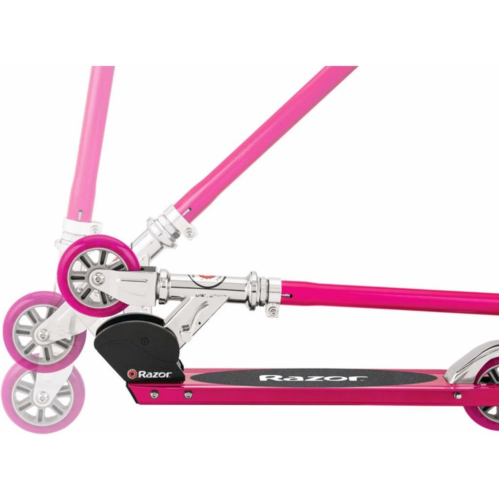 Razor S Sport Scooter - Pink folding handlebar
