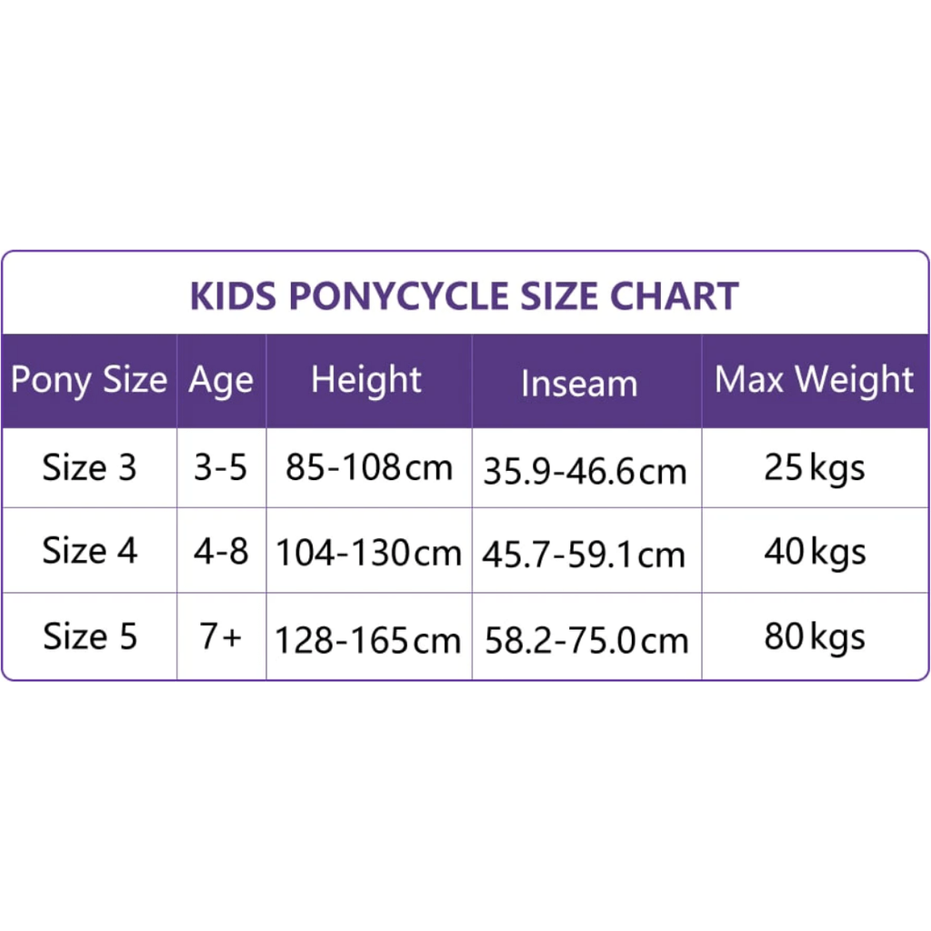 Ponycycle Model E Ride-on Unicorn Toy Age 4-8