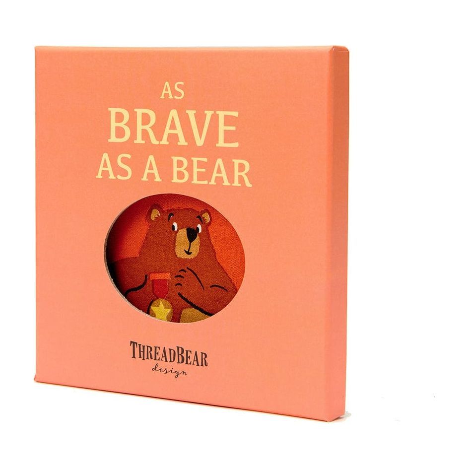 ThreadBear Brave as a Bear Toy & Book Bundle in box