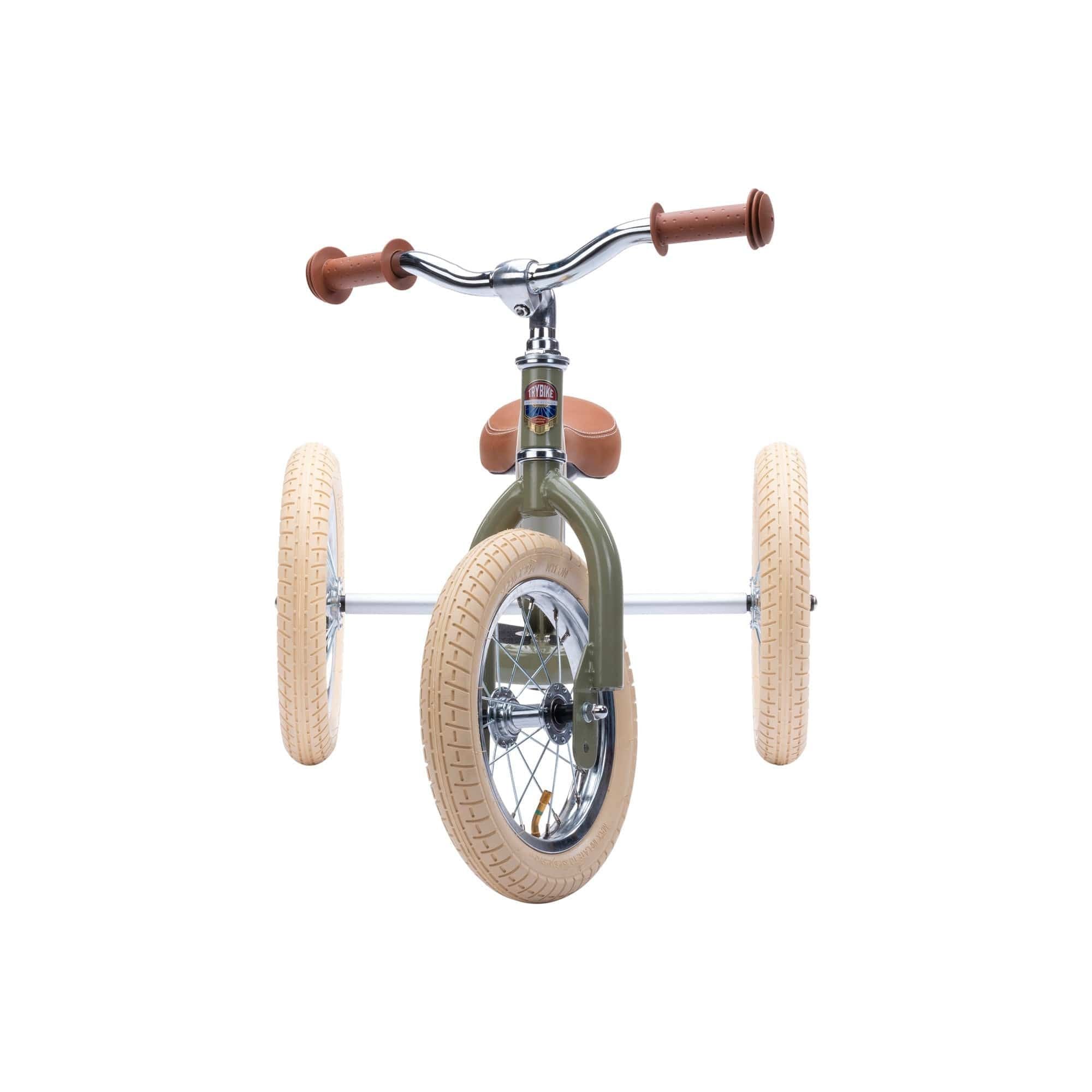 TryBike Steel Balance Bike Vintage Green Shop Now