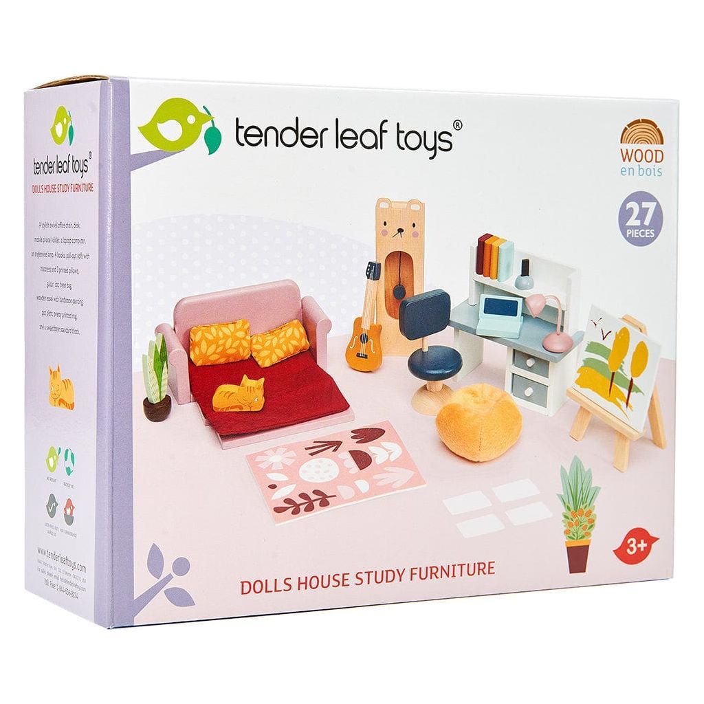 Tender Leaf Dolls House Study Furniture box