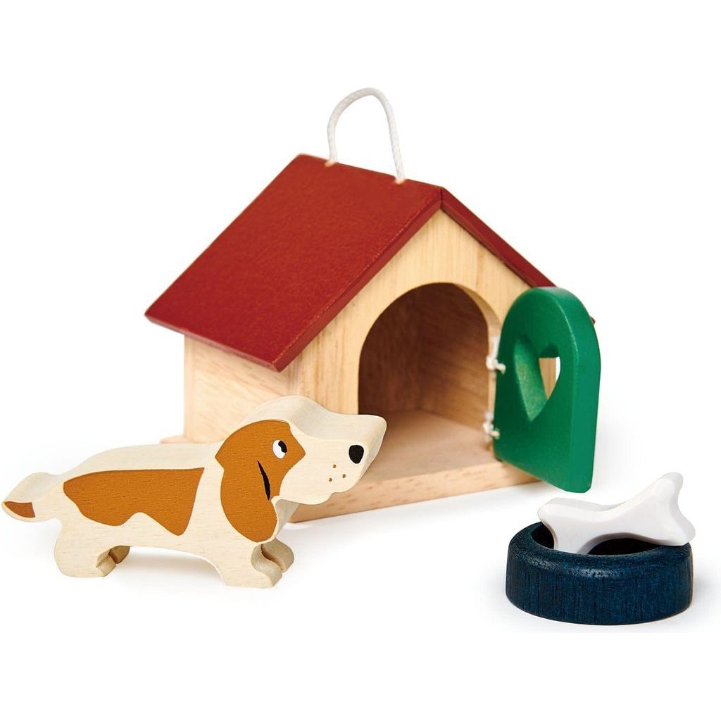 Tender Leaf Pet Cat & Pet Dog Toy Bundle dog kennel close up