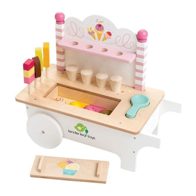 Tender Leaf Wooden Ice Cream Cart - The Online Toy Shop1