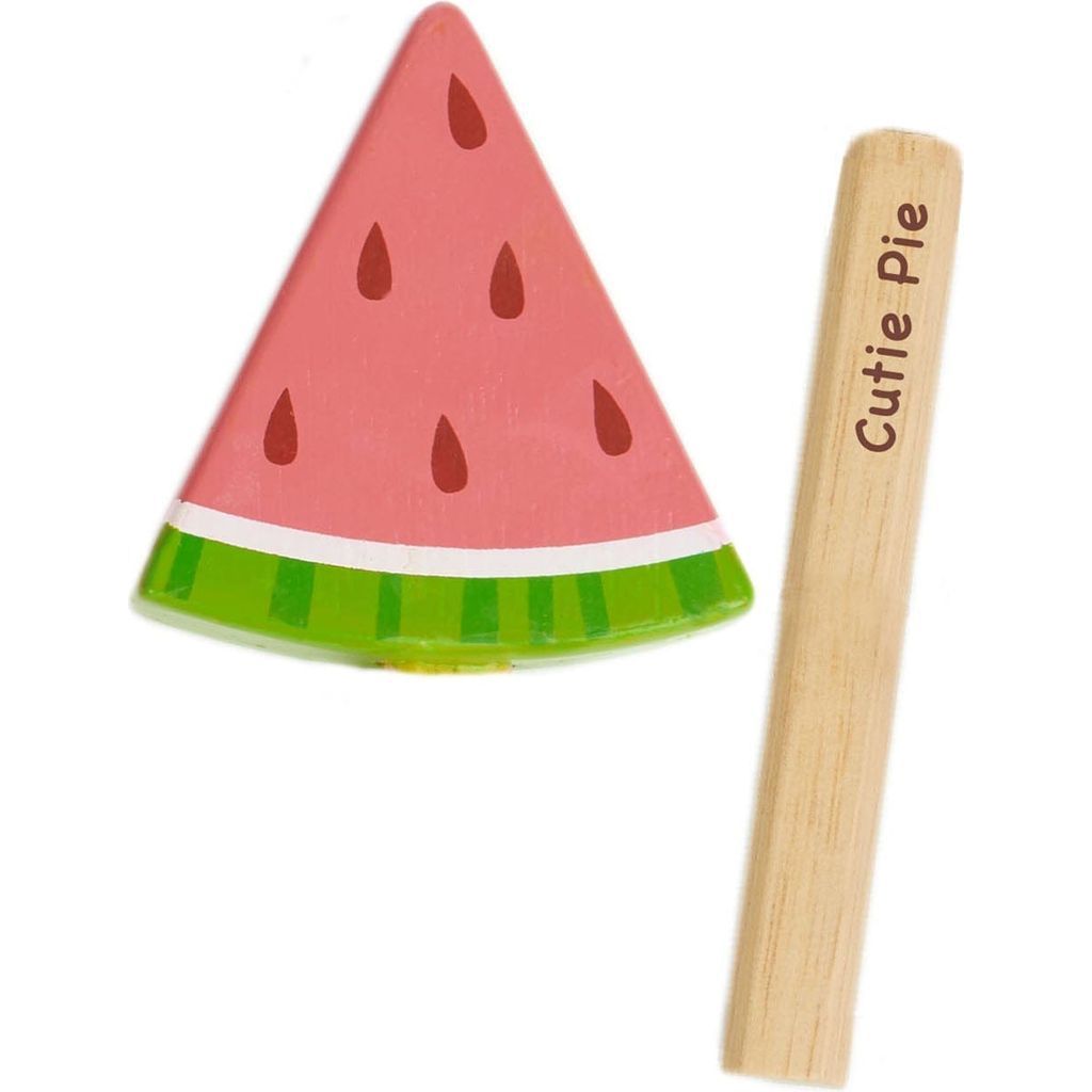 Tender Leaf Rainbow Cake & Lolly Shop Wooden Toy Bundle watermelon lolly close up