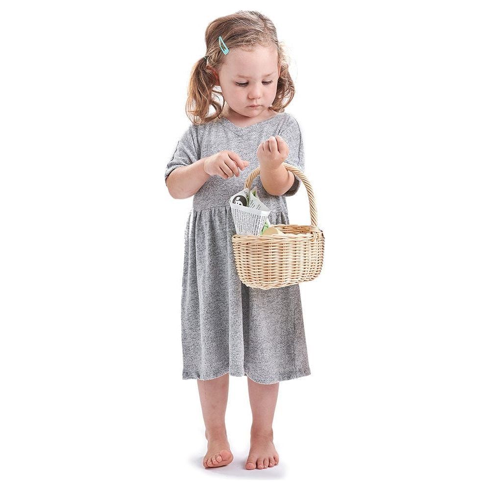 Tender Leaf Wicker Shopping Basket and Wooden Food - The Online Toy Shop4