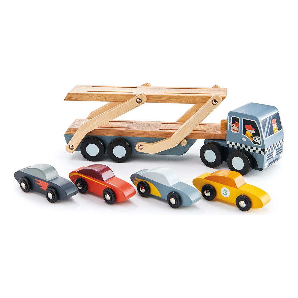 Car Transporter - The Online Toy Shop - Wooden Toy Vehicles - 5