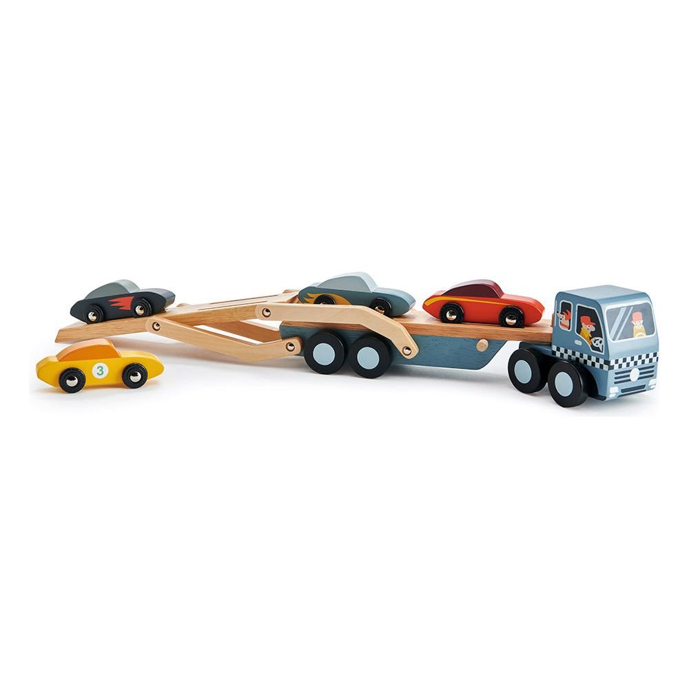 Car Transporter - The Online Toy Shop - Wooden Toy Vehicles - 6