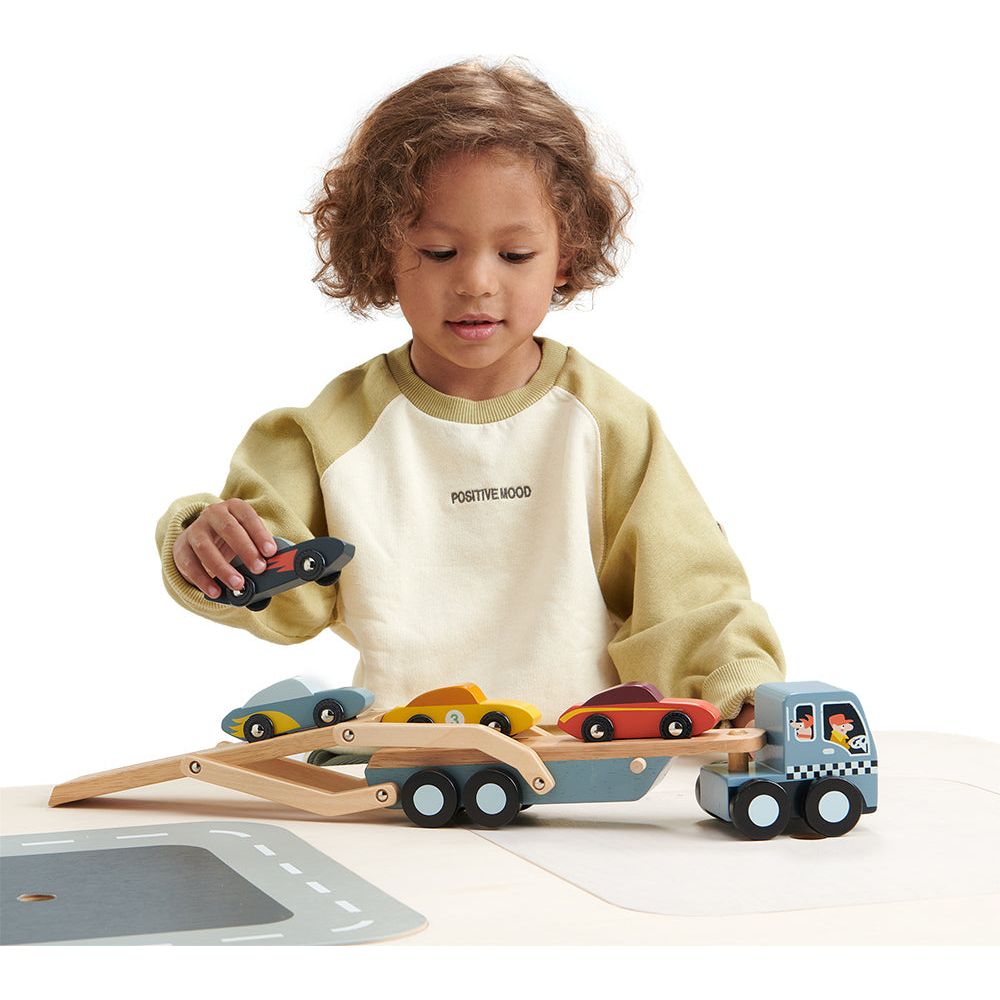 Car Transporter - The Online Toy Shop - Wooden Toy Vehicles - 3