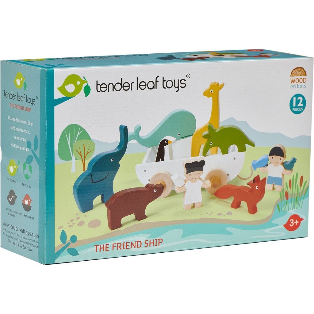Tender Leaf The Friend Ship Wooden Toy box