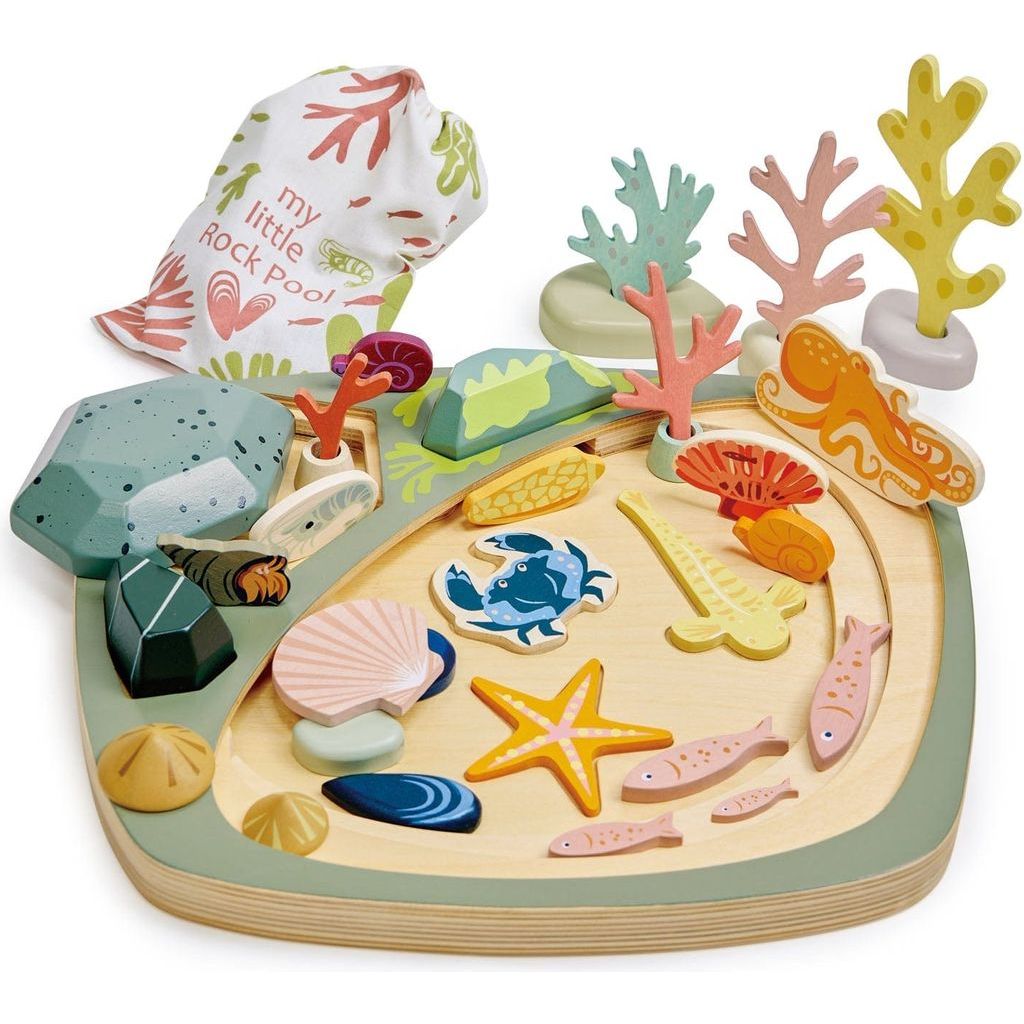 Tender Leaf Toys My Little Rock Pool Wooden Toy
