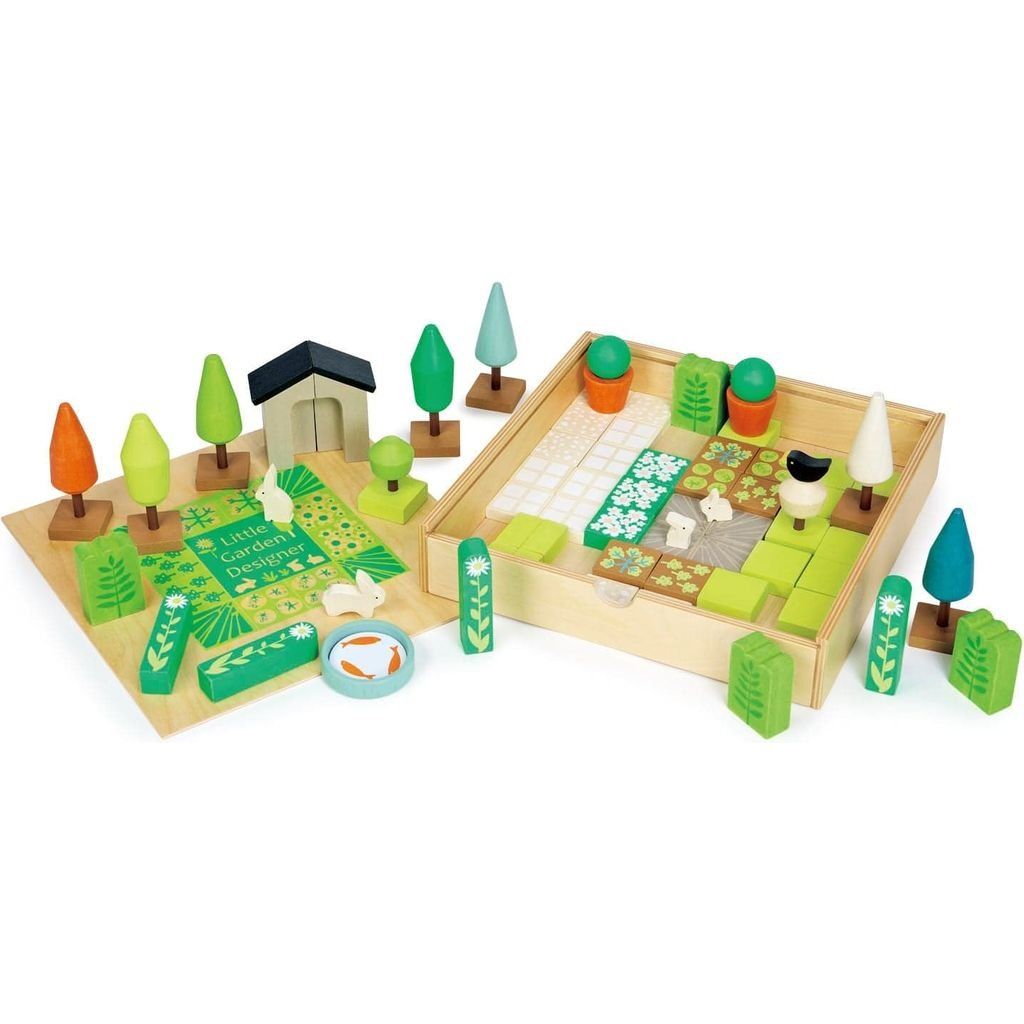 Tender Leaf Little Garden Designer Wooden Toy pieces