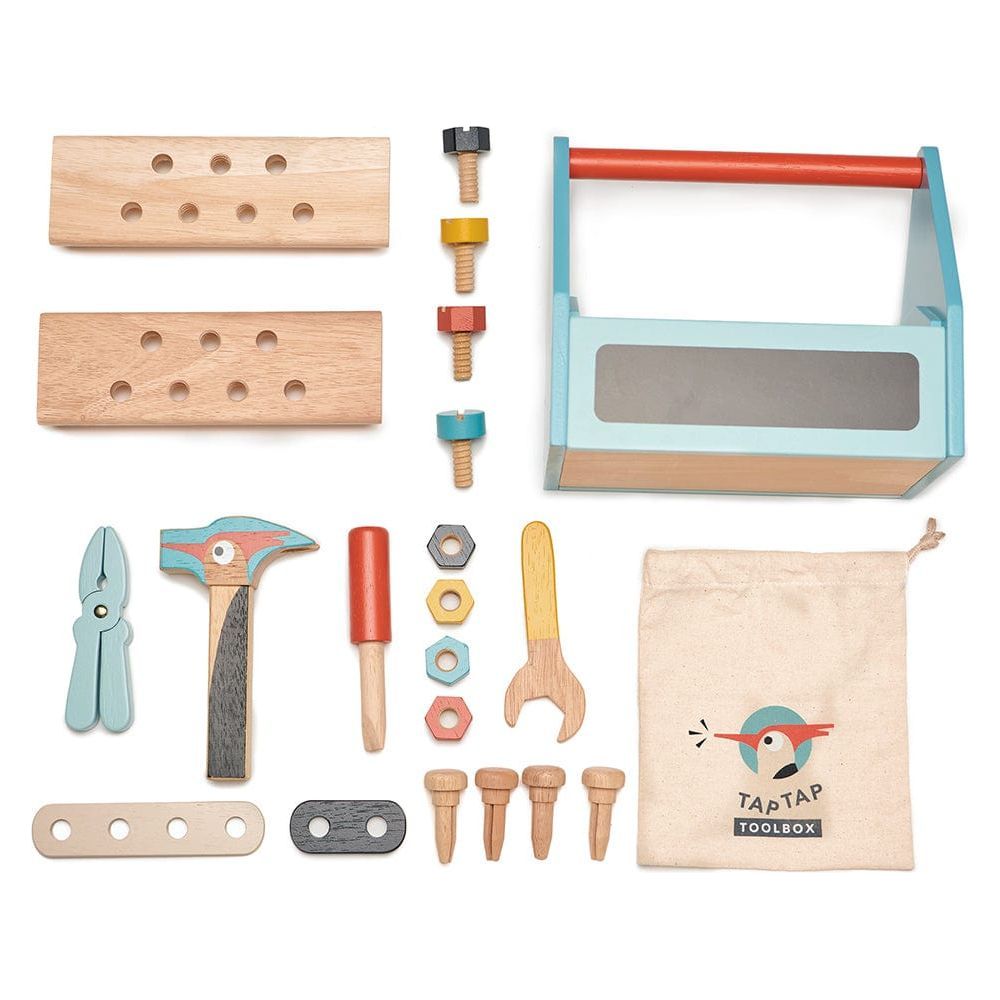 Tender Leaf Tap Tap Wooden Tool Box pieces