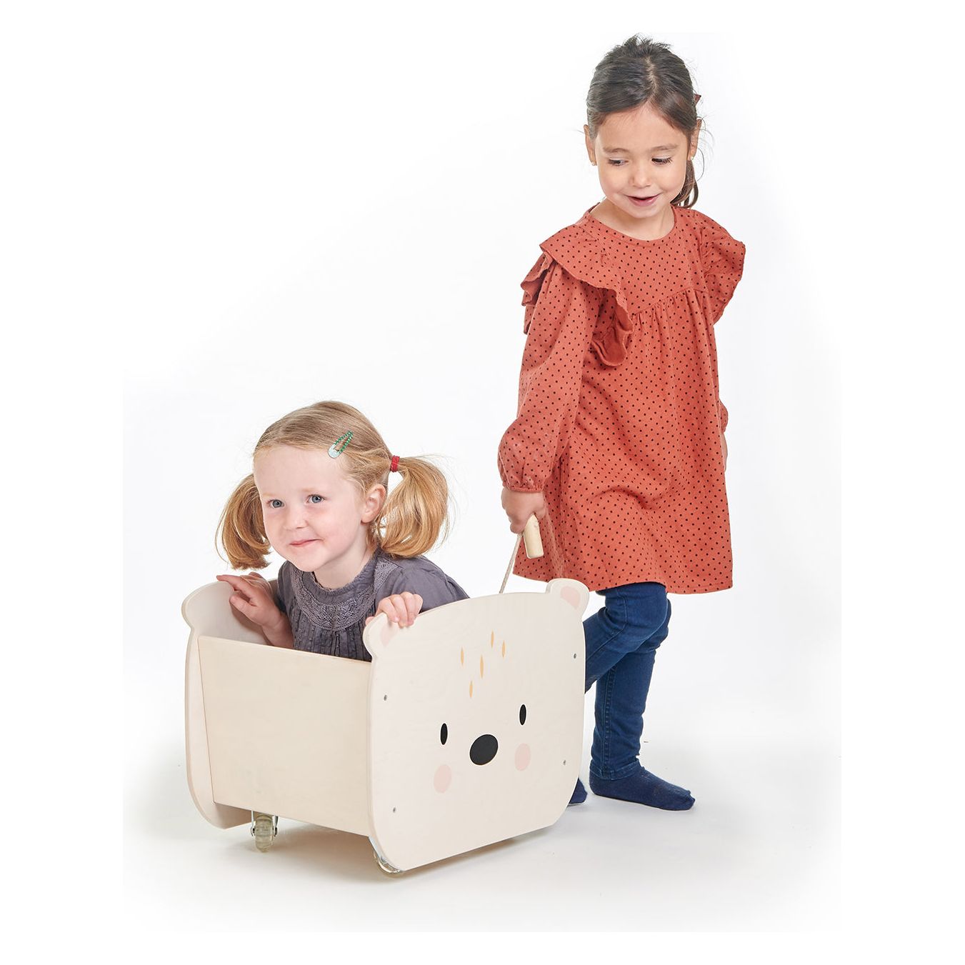 Pull Along Bear Cart - The Online Toy Shop - Storage Furniture - 3