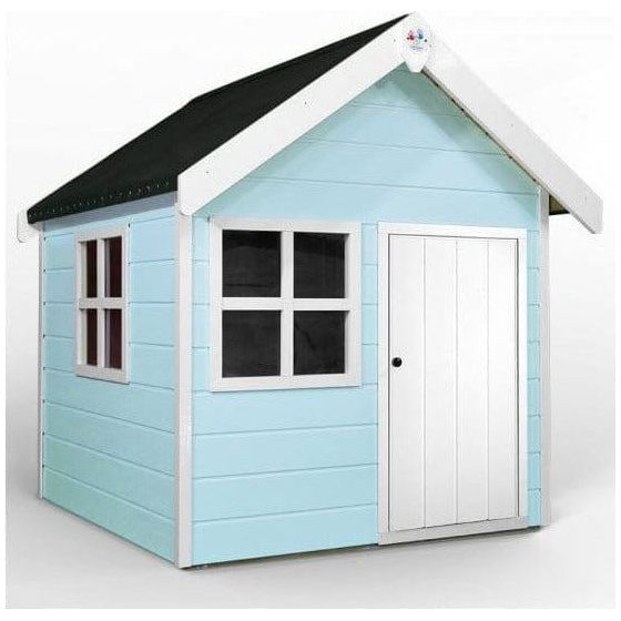 Little Rascals Tinkerbell Wooden Playhouse in baby blue