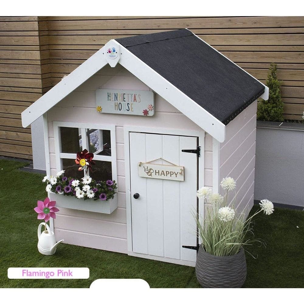 Pink cheap wooden playhouse