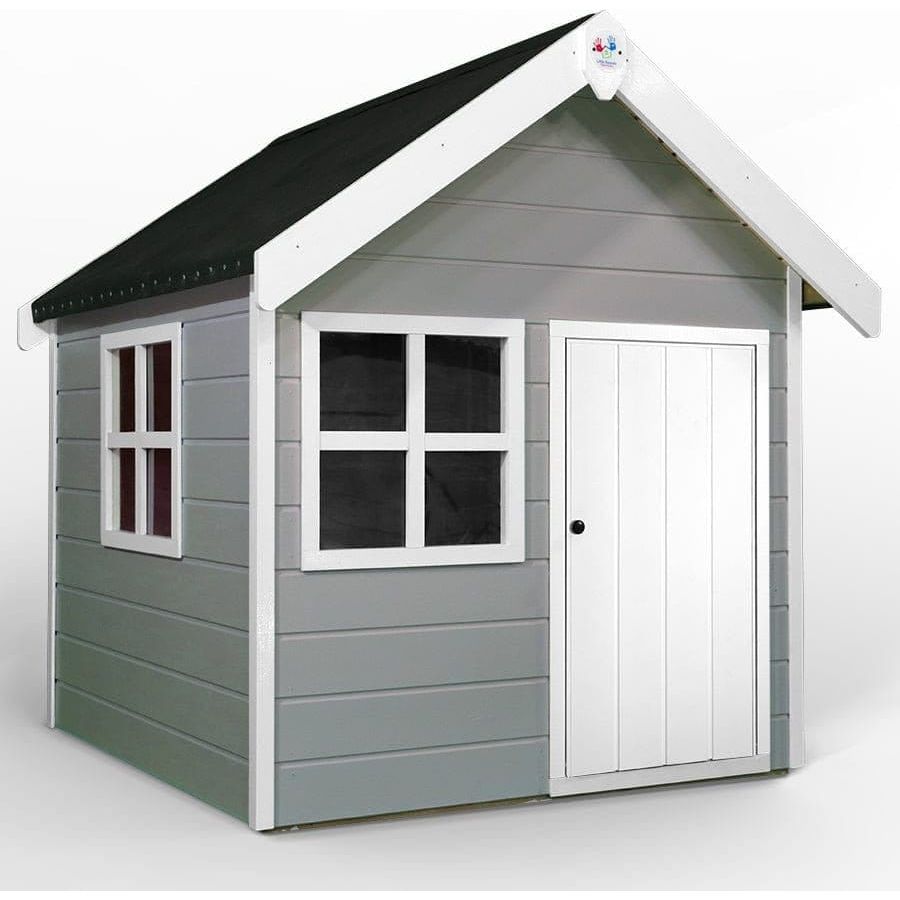 Little Rascals Tinkerbell Wooden Playhouse in pebble grey