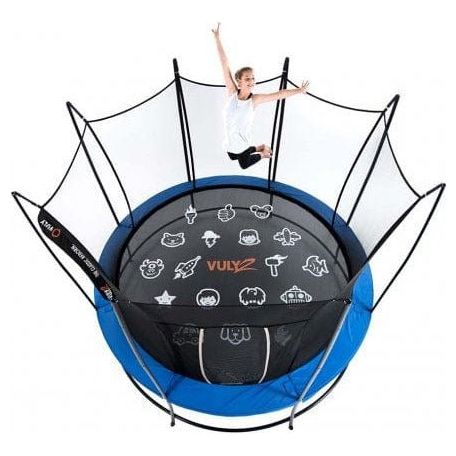 woman bouncing on Vuly Lift 2 TrampolineVuly Lift 2 Trampoline with arms in the air