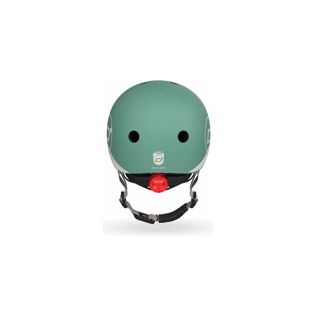 Scoot and Ride Helmet - XXS - S - Forest back with LED light