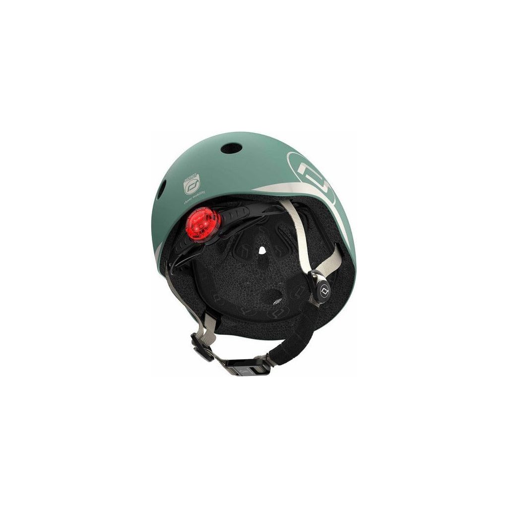Scoot and Ride Helmet - XXS - S - Forest inside with LED light