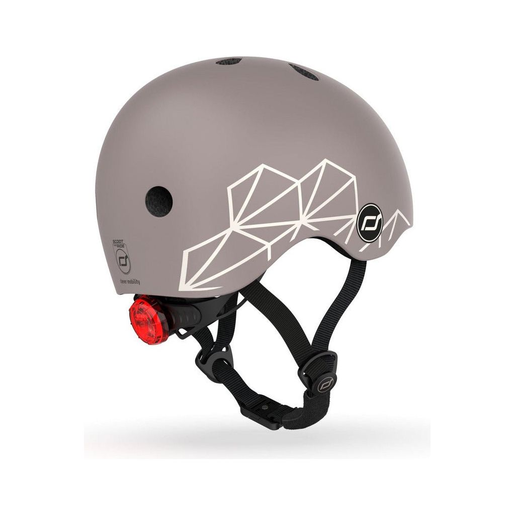 Scoot and Ride Helmet XXS - S - Brown Lines back angle