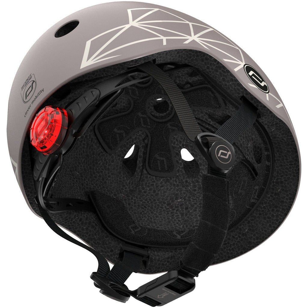 Scoot and Ride Helmet XXS - S - Brown Lines inside