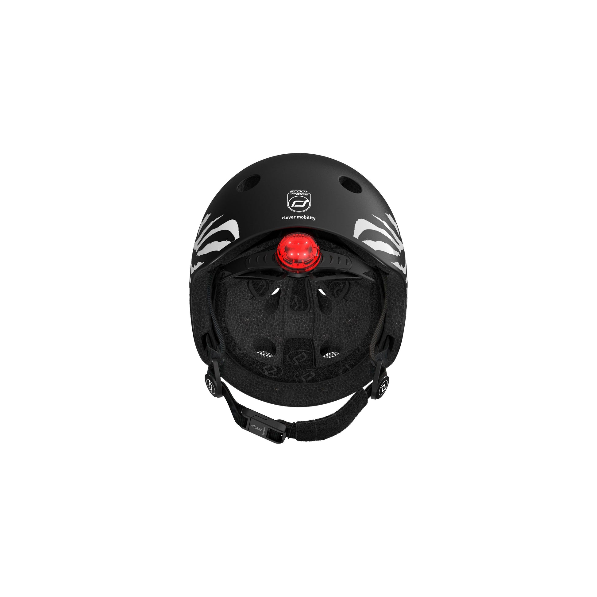 Scoot and Ride Helmet - XXS - S - Zebra inside with LED light