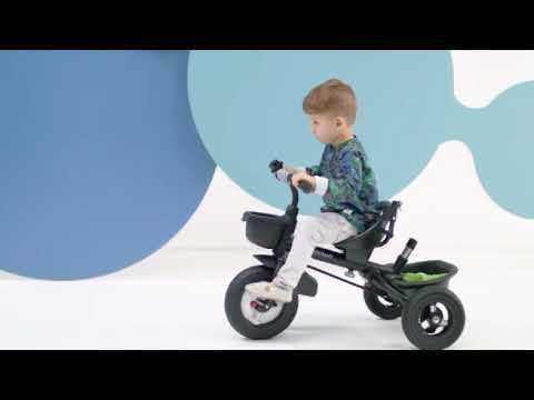 video of children riding Kinderkraft Aveo Tricycle - Green