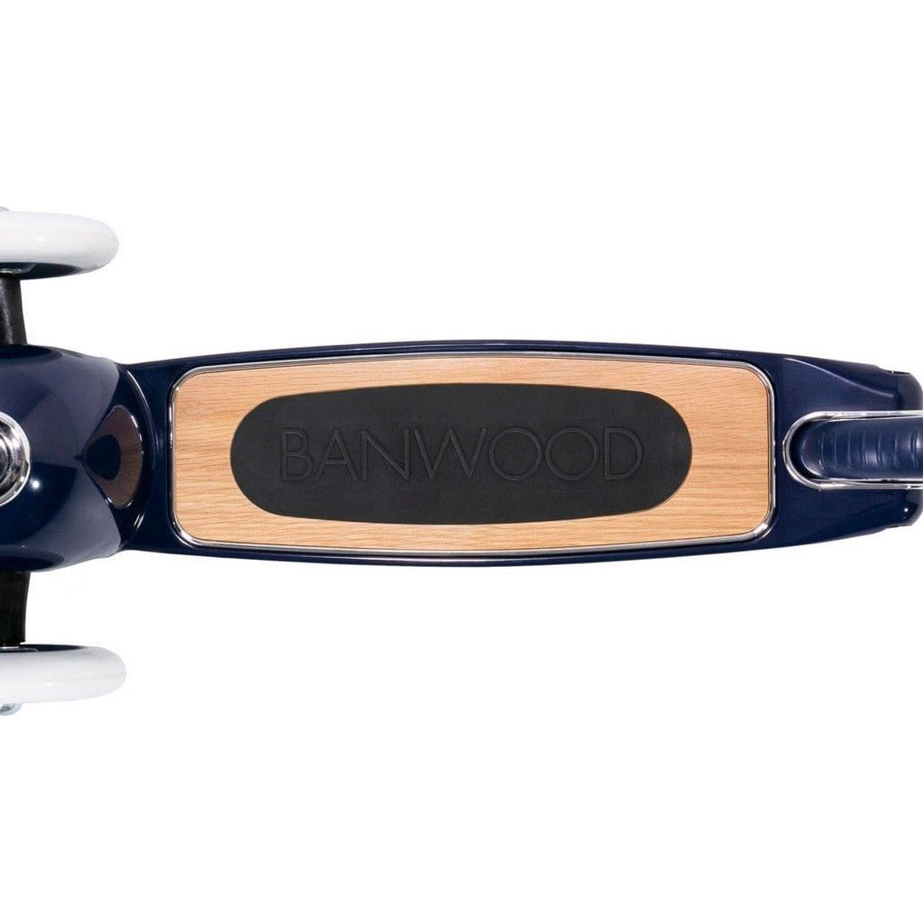 Banwood Scooter Age 3+ in Navy Blue deck from above