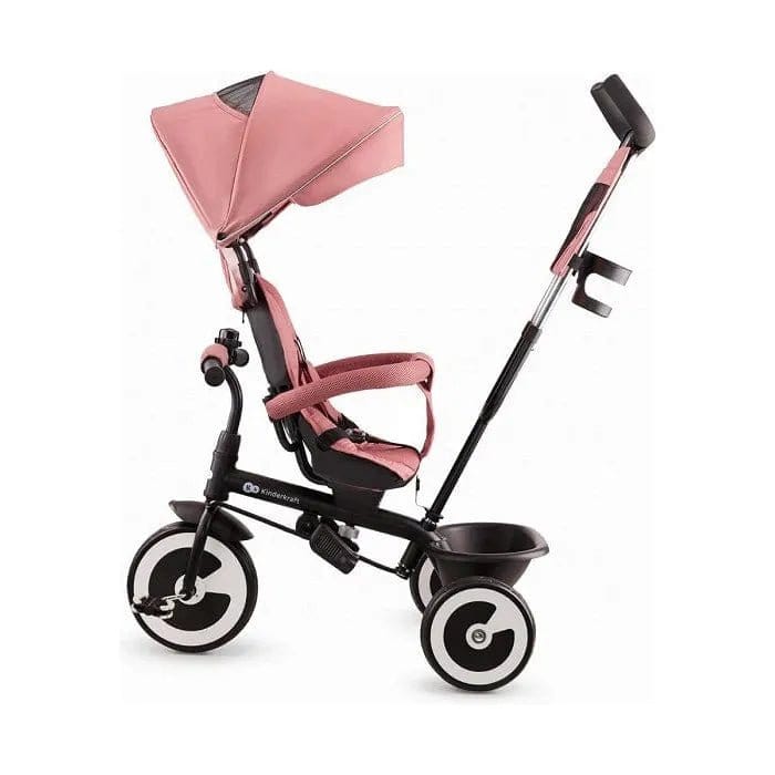 Kinderkraft Aston Tricycle - Pink with rear facing seat