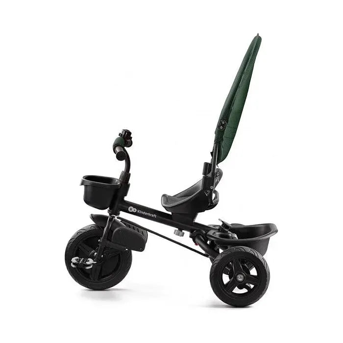 Kinderkraft Aveo Tricycle - Green with canopy down and without handlebars