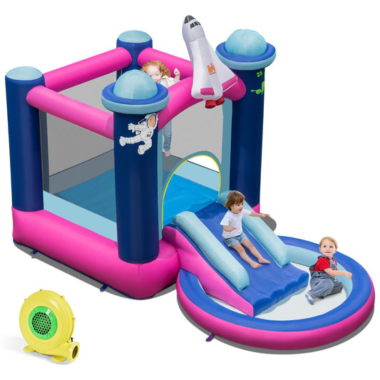 Inflatable Bouncy Castle with Ball Pit, Air Blower and Carrying Bag