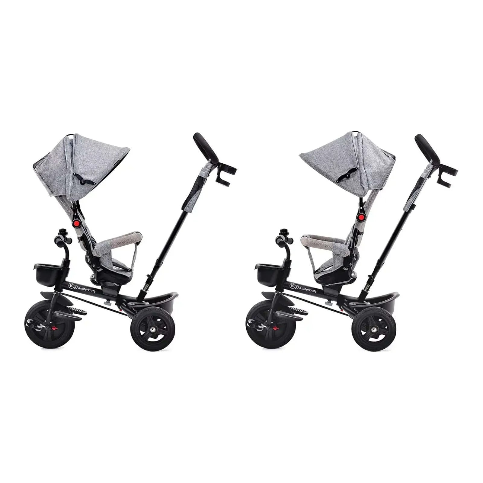 2 Kinderkraft Aveo Tricycles with seat facing forwards and backwards