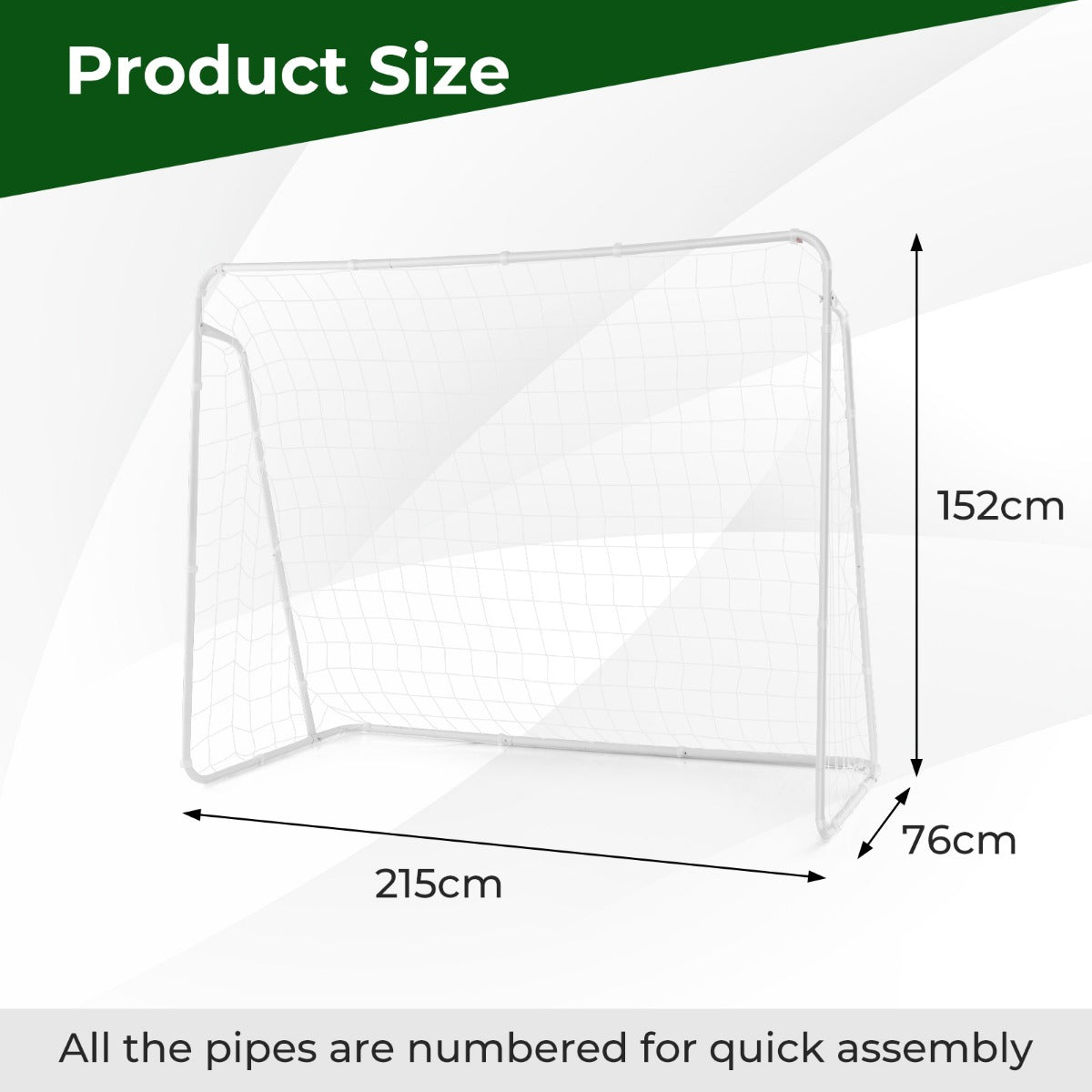 Soccer Training Equipment with Net and Metal Frame for Youth Kids Home Practice Training